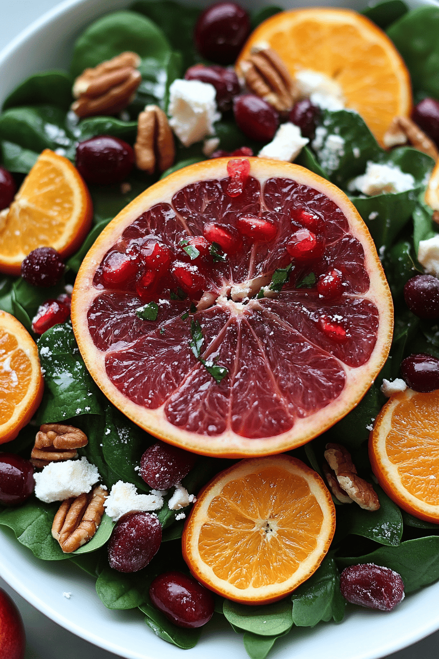 Christmas Salad Ideas final dish beautifully presented and ready to serve