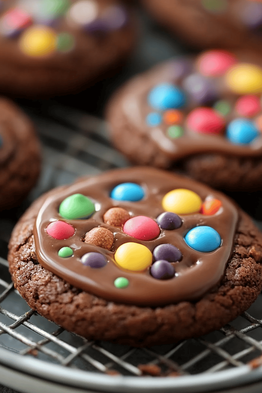 Cosmic Brownie Cookies final dish beautifully presented and ready to serve