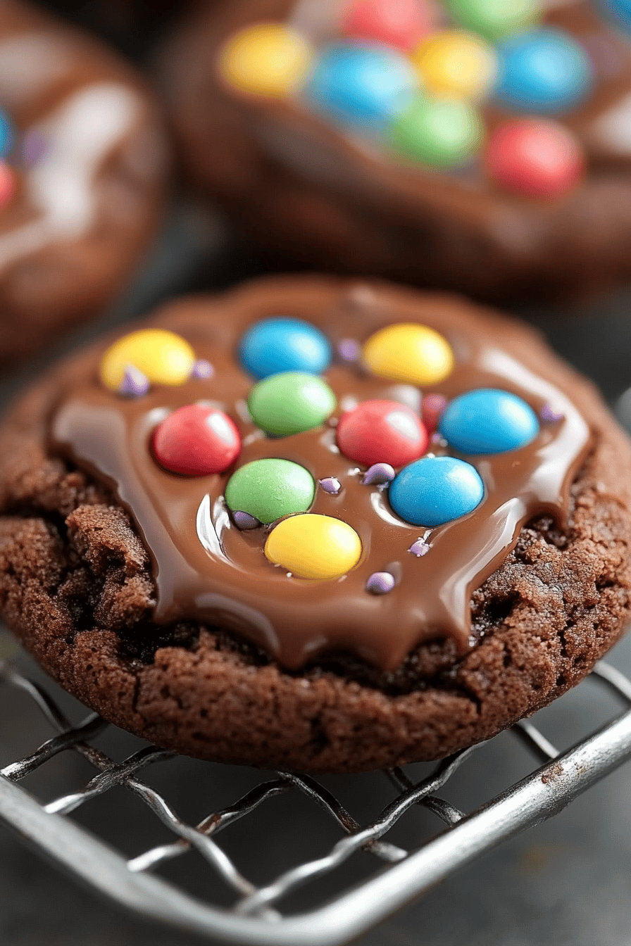 Cosmic Brownie Cookies ingredients organized and measured on kitchen counter
