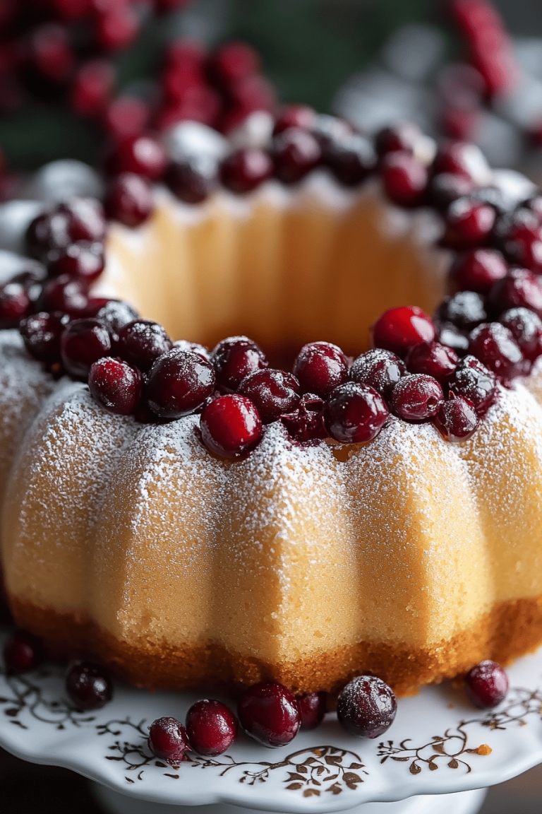 Cranberry Orange Bundt Cake