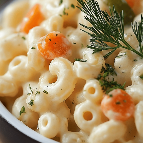 Dill Pickle Macaroni Salad