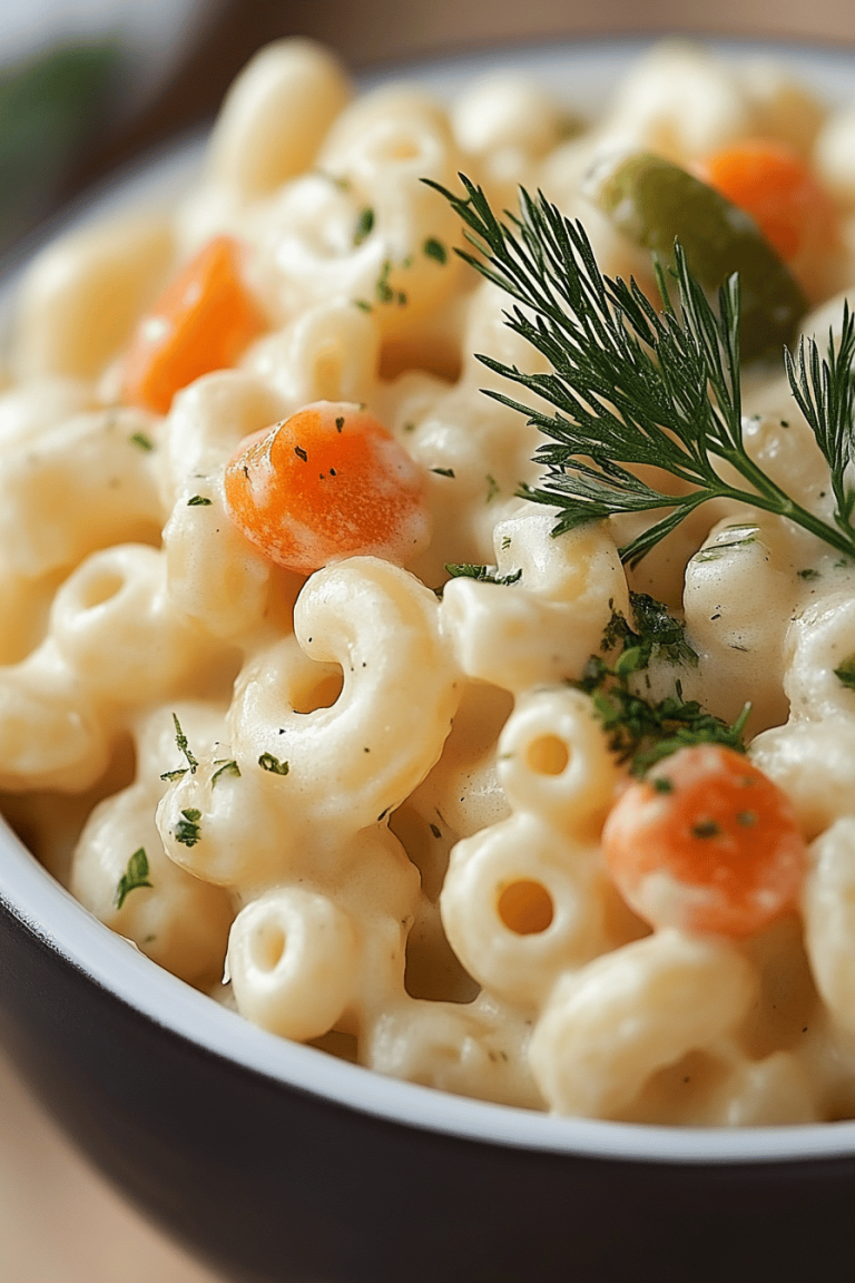 Dill Pickle Macaroni Salad