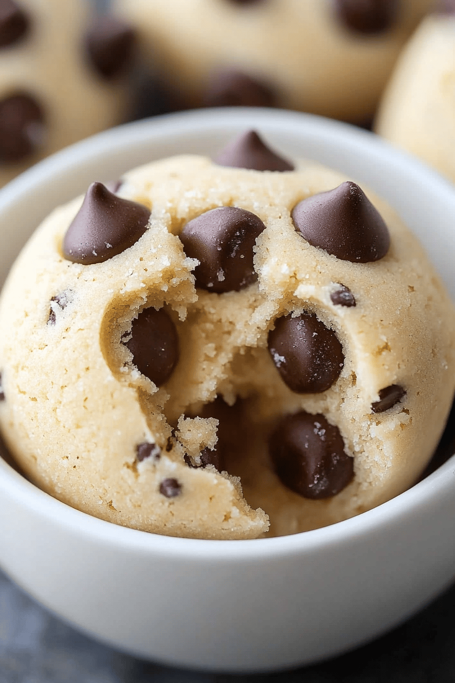 Edible Cookie Dough Recipe final dish beautifully presented and ready to serve