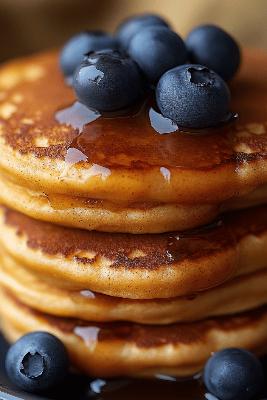 Fluffy Pumpkin Pancakes final dish beautifully presented and ready to serve