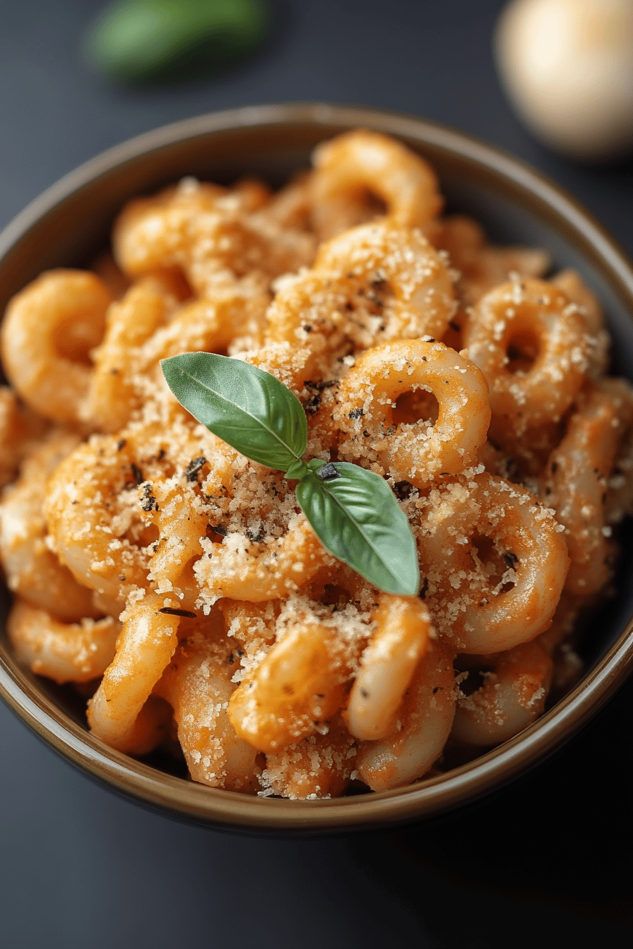 Gigi Hadid Pasta ingredients organized and measured on kitchen counter