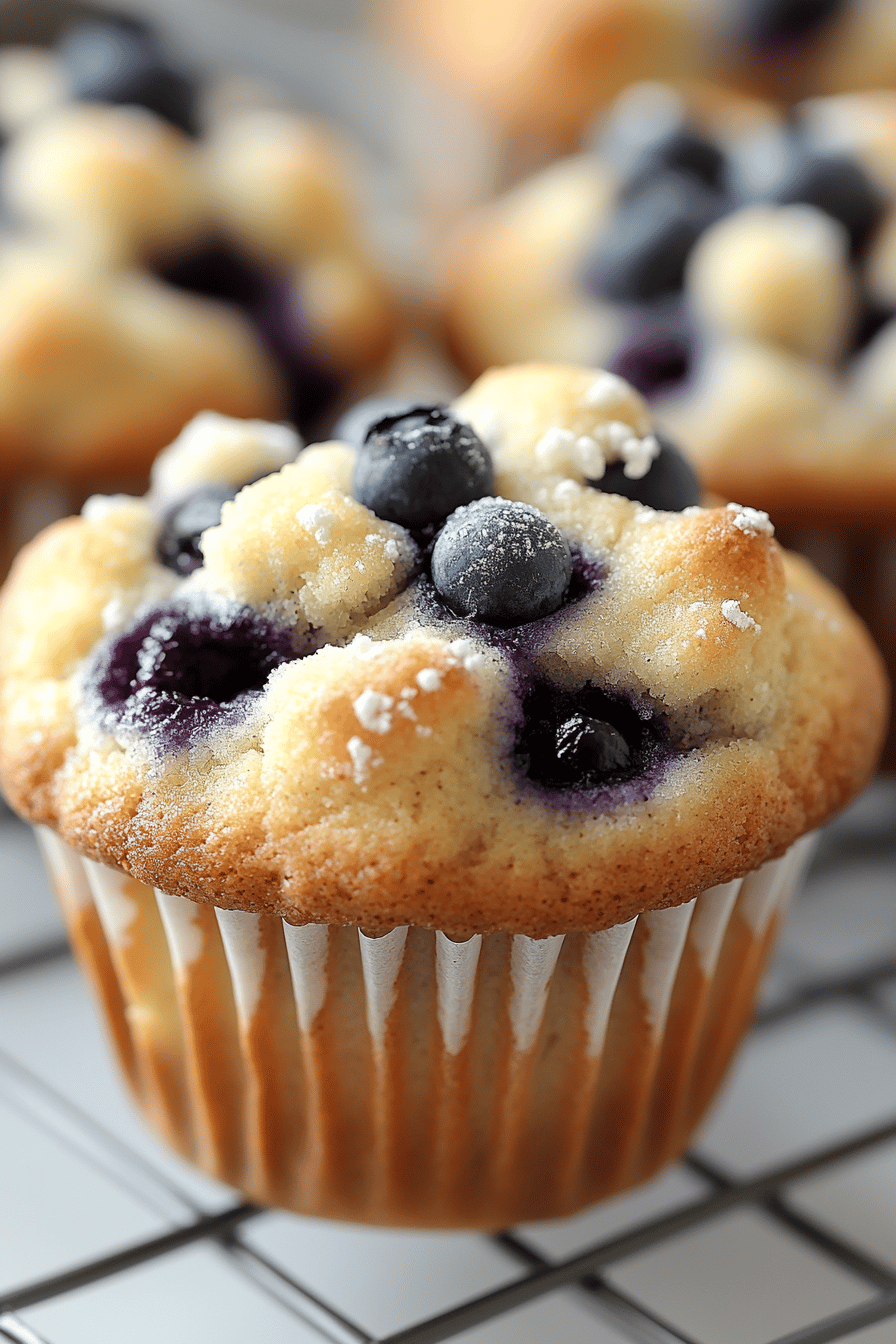 Gluten-Free Blueberry Muffins ingredients organized and measured on kitchen counter