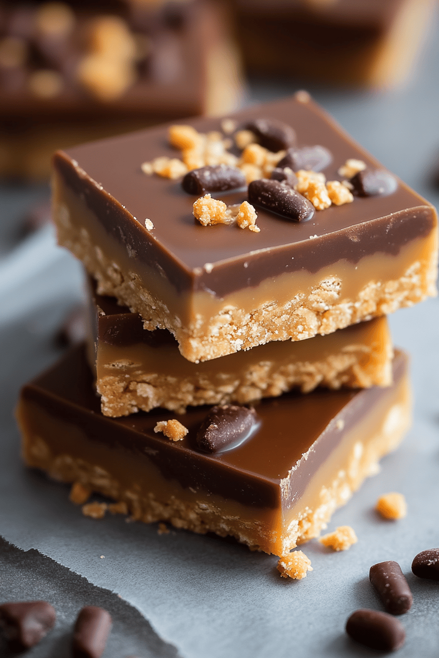 Graham Cracker Toffee Bars final dish beautifully presented and ready to serve