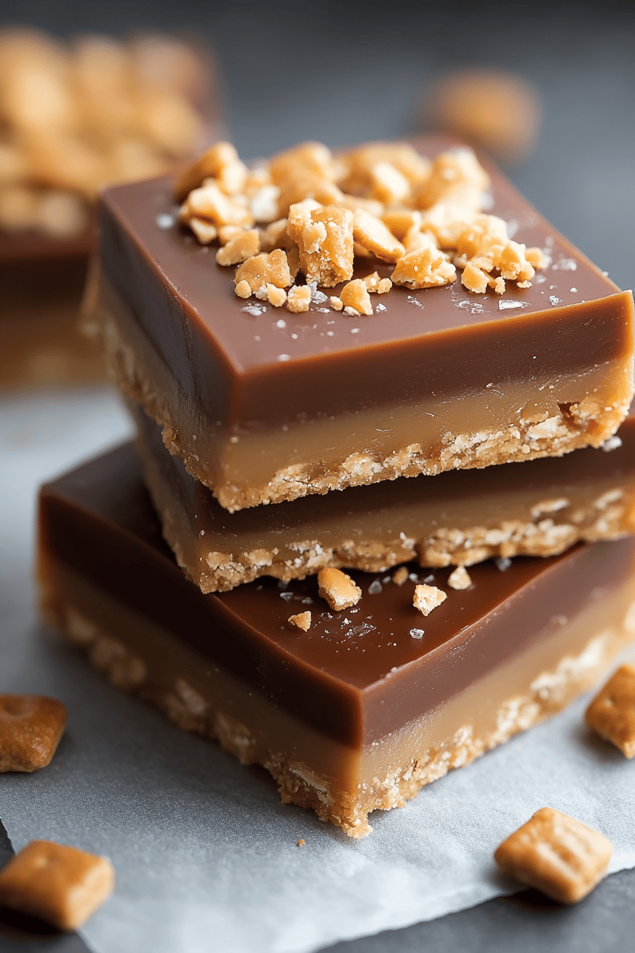 Graham Cracker Toffee Bars ingredients organized and measured on kitchen counter
