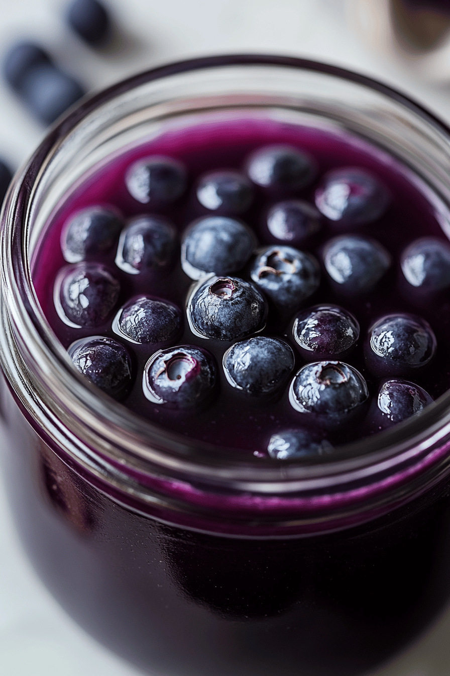 Homemade Blueberry Sauce Recipe final dish beautifully presented and ready to serve
