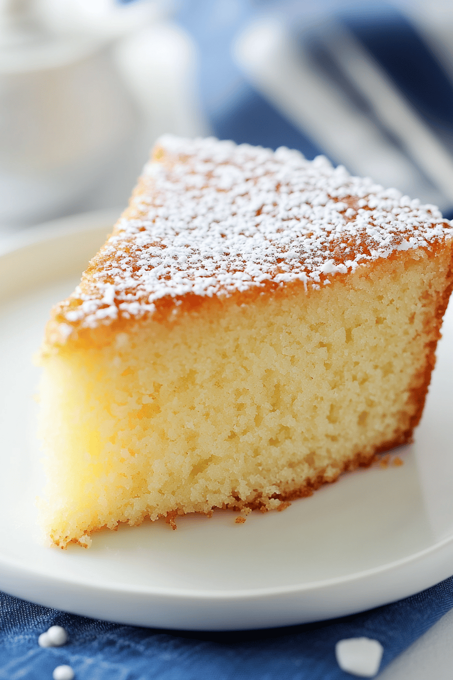 Italian Olive Oil Cake Recipe final dish beautifully presented and ready to serve
