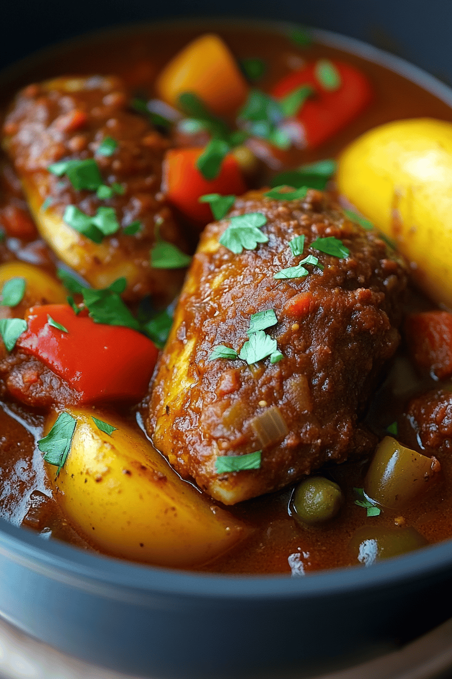 Jamaican Brown Stew Fish Recipe final dish beautifully presented and ready to serve