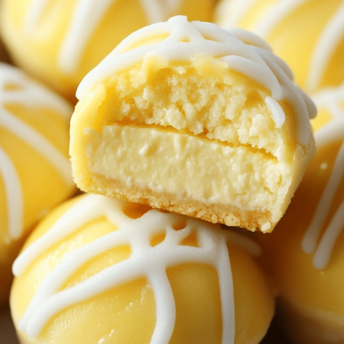 Lemon Cheesecake Bites