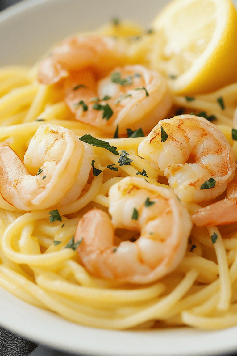 Lemon Shrimp Pasta