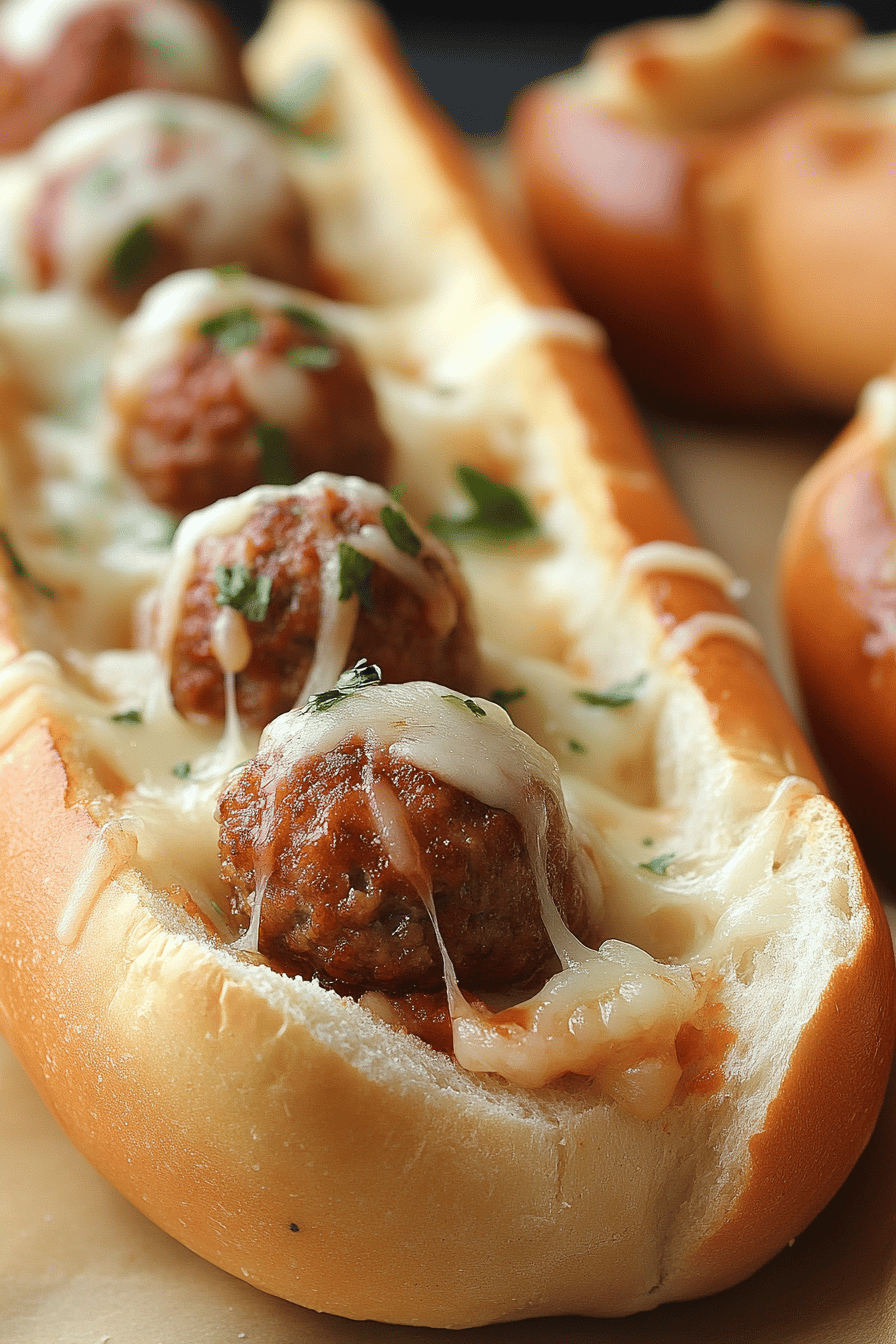 Meatball Subs Recipe final dish beautifully presented and ready to serve