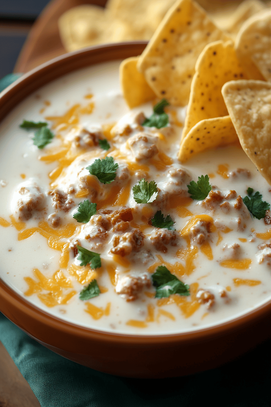 Million Dollar Dip final dish beautifully presented and ready to serve