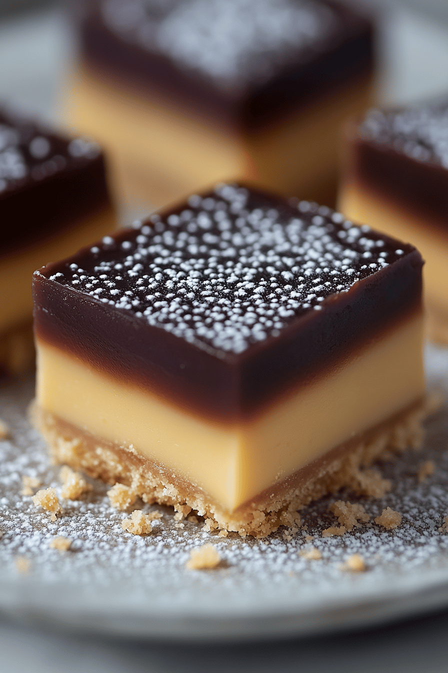 Millionaire's Shortbread Recipe final dish beautifully presented and ready to serve