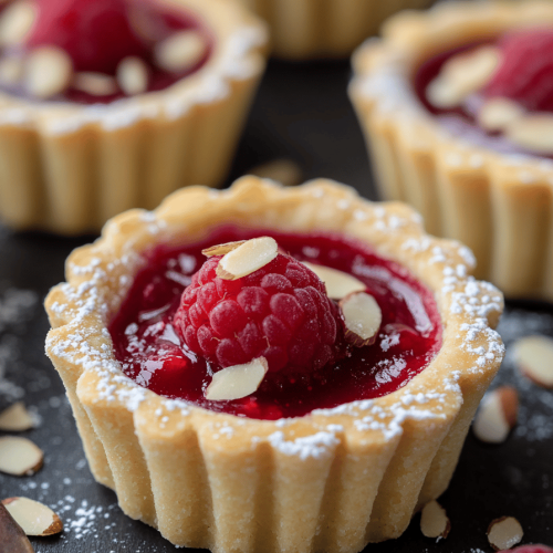 Mini Raspberry Almond Tarts