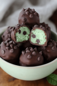 Mint Chocolate Chip Truffles