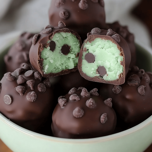 Mint Chocolate Chip Truffles