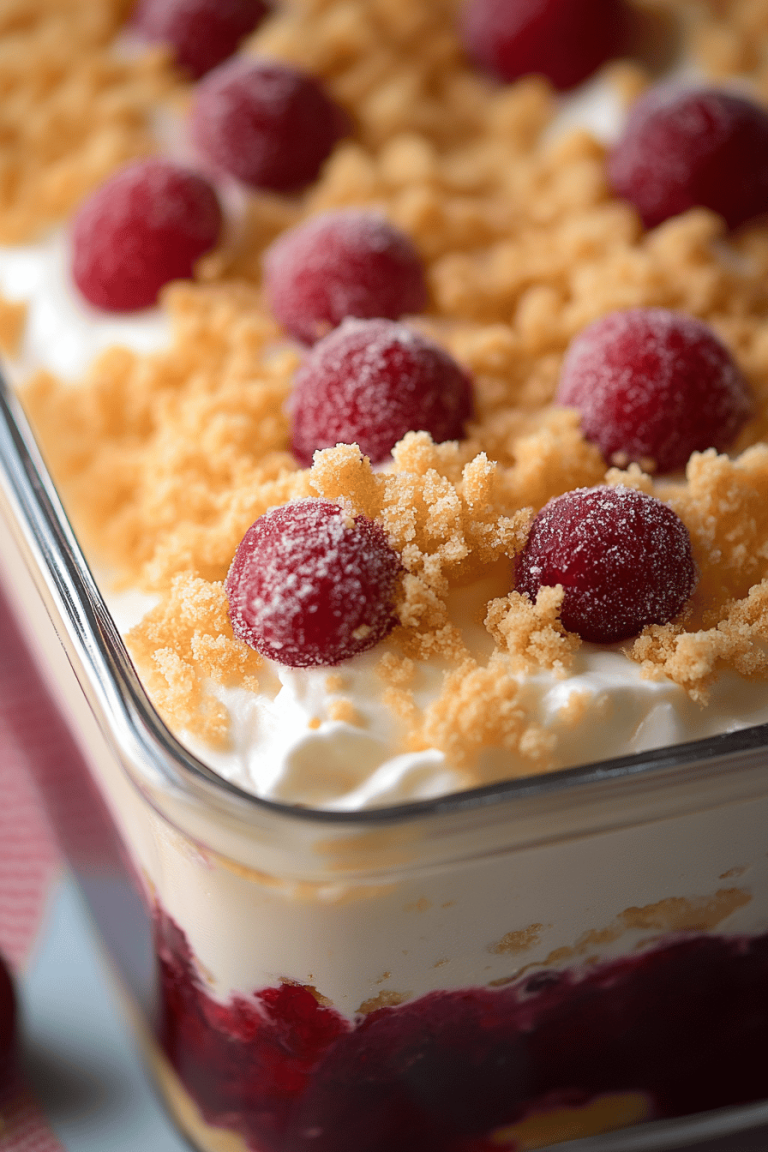 No-Bake Cranberry Yum Yum