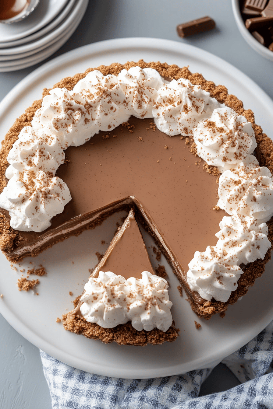 No-Bake Nutella Cheesecake final dish beautifully presented and ready to serve