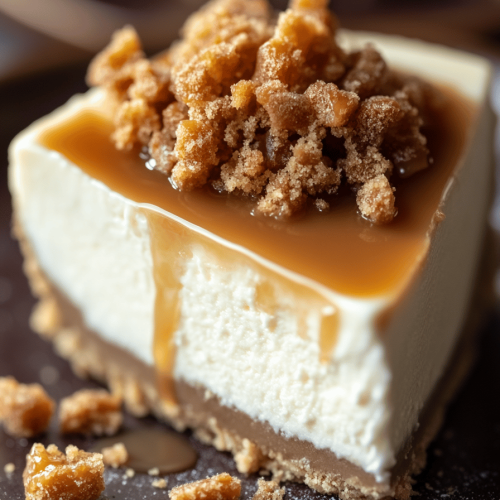 No-Bake Salted Caramel Cheesecake