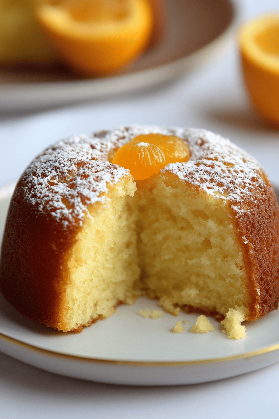 Orange Cake Recipe final dish beautifully presented and ready to serve