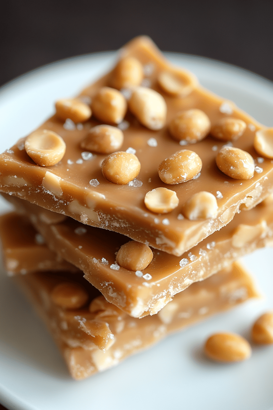 Peanut Brittle Recipe ingredients organized and measured on kitchen counter