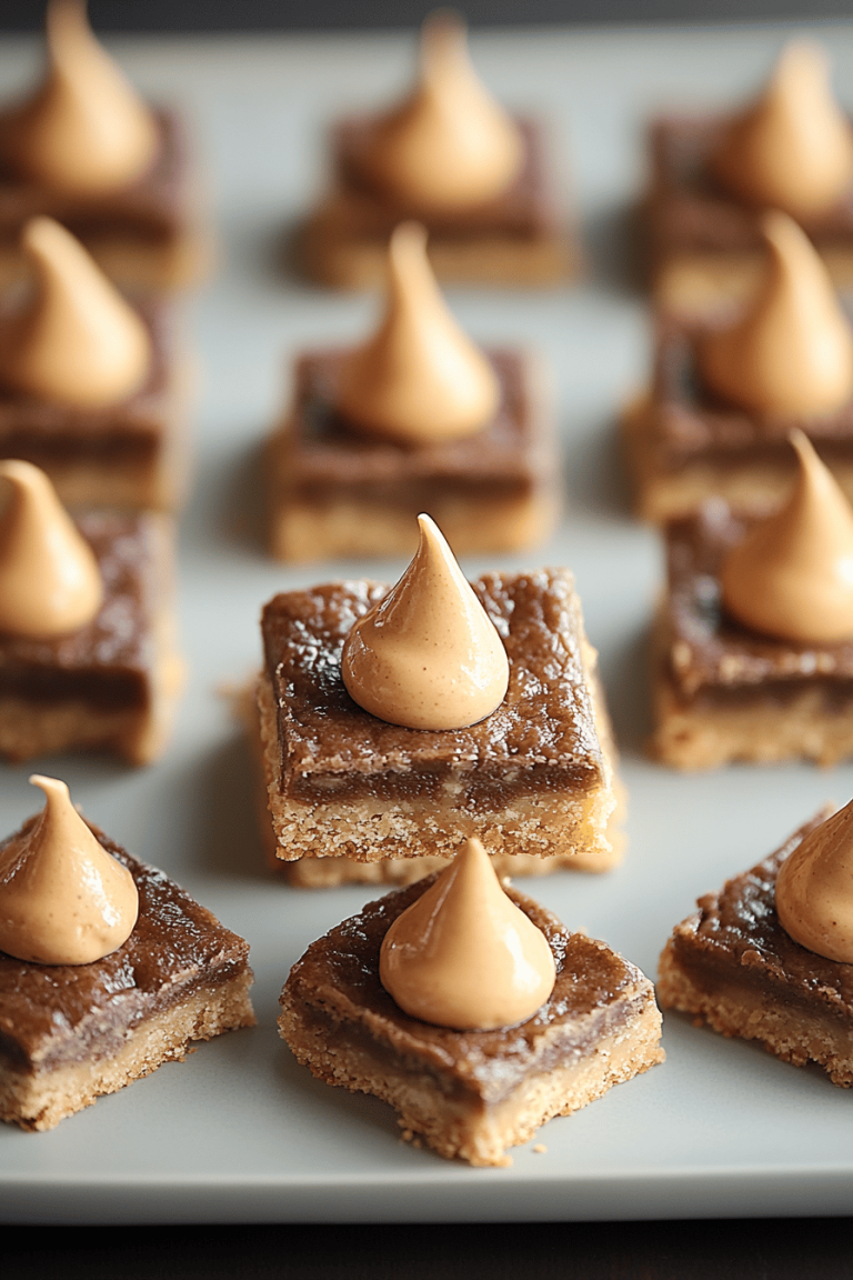 Peanut Butter Blossom Bars