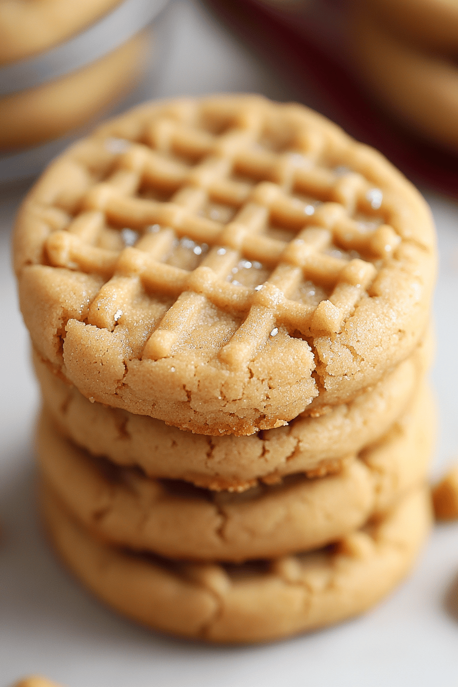 Peanut Butter Cookies Recipe final dish beautifully presented and ready to serve