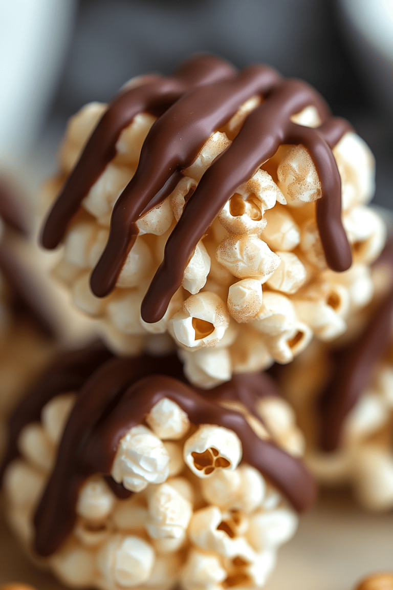 Peanut Butter Popcorn Balls