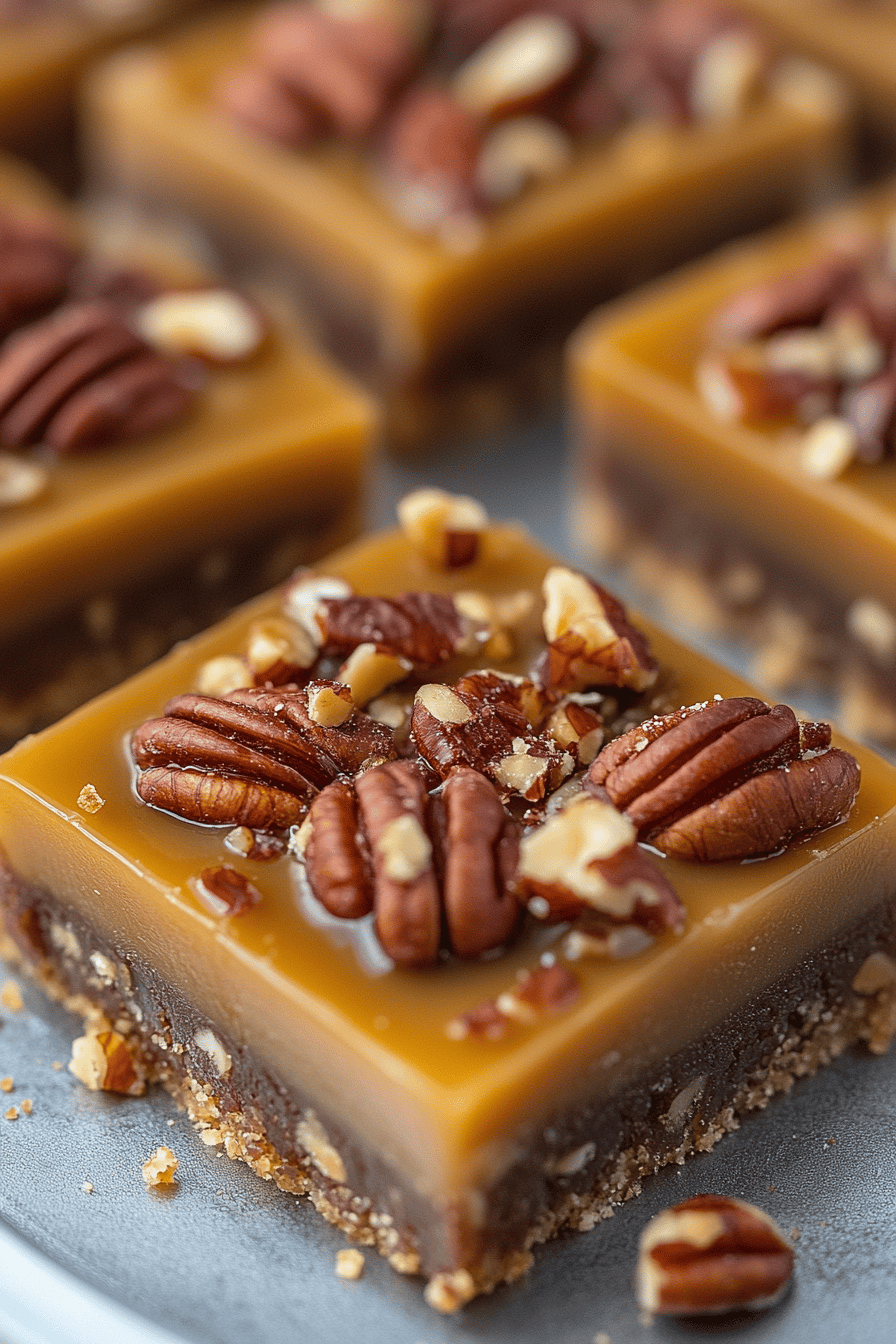 Pecan Pie Bark final dish beautifully presented and ready to serve