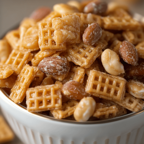 Praline Crunch Snack Mix