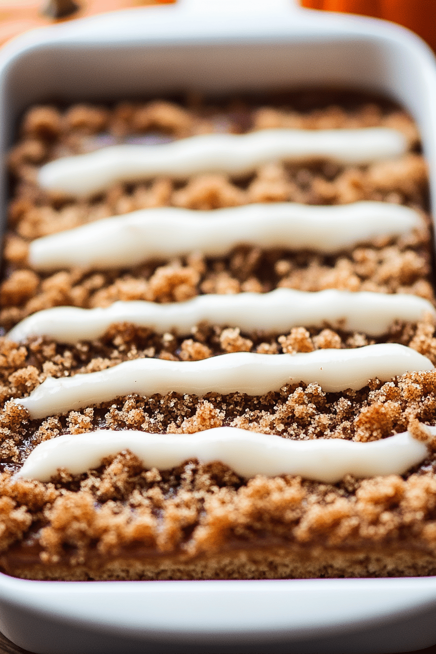 Pumpkin Spice Coffee Cake final dish beautifully presented and ready to serve