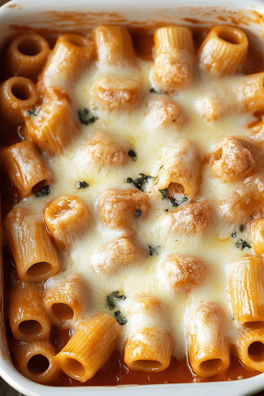 Rigatoni Al Forno Recipe final dish beautifully presented and ready to serve