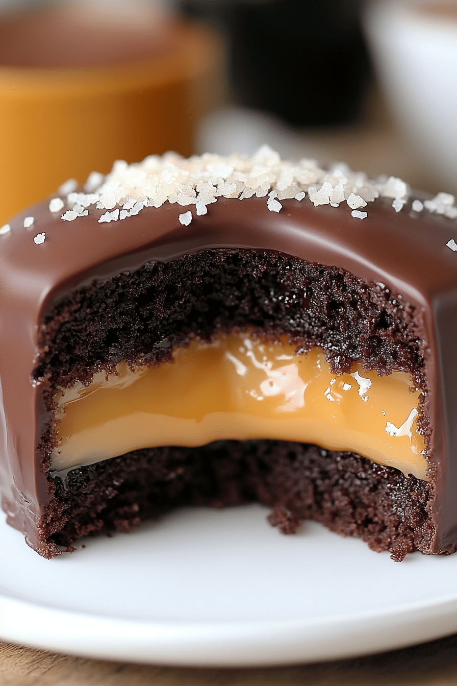 Salted Caramel Chocolate Cake ingredients organized and measured on kitchen counter