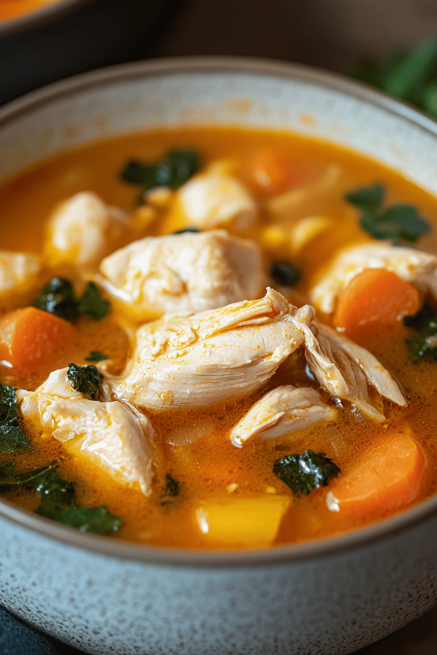 Sicilian Chicken Soup ingredients organized and measured on kitchen counter