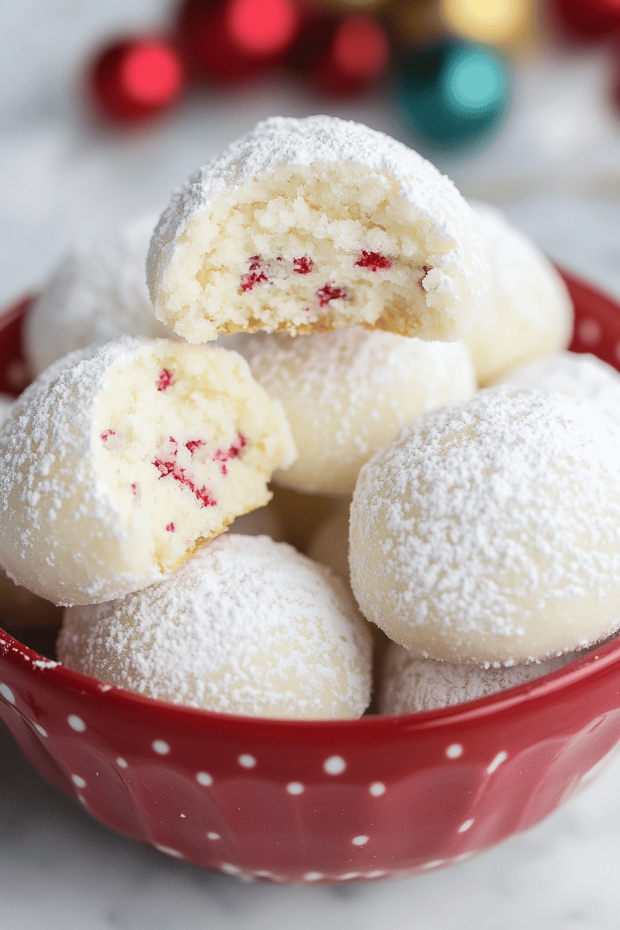 Snowball Cookies Recipe final dish beautifully presented and ready to serve