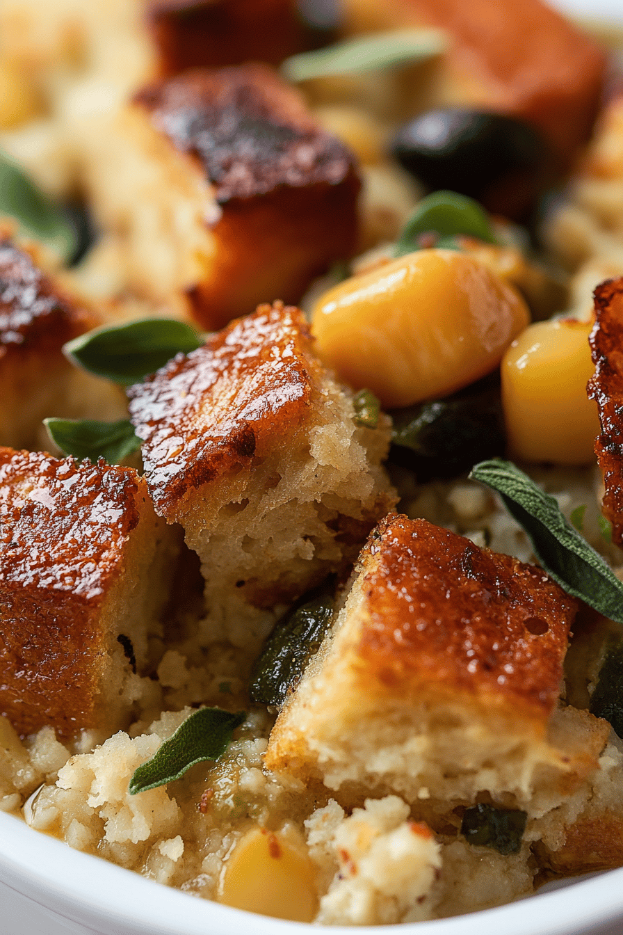 Thanksgiving Stuffing Recipe final dish beautifully presented and ready to serve