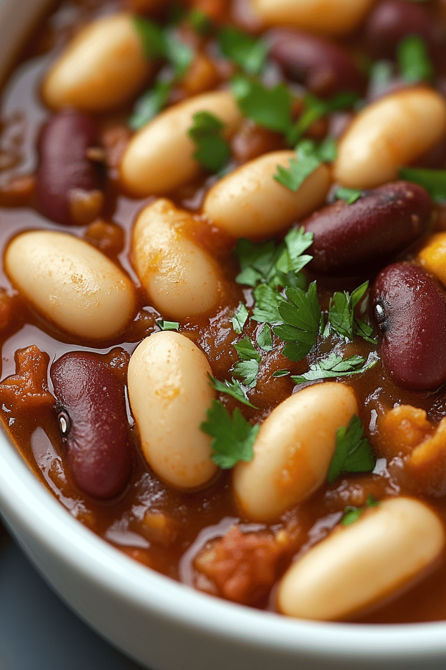 Three-Bean Casserole Recipe final dish beautifully presented and ready to serve