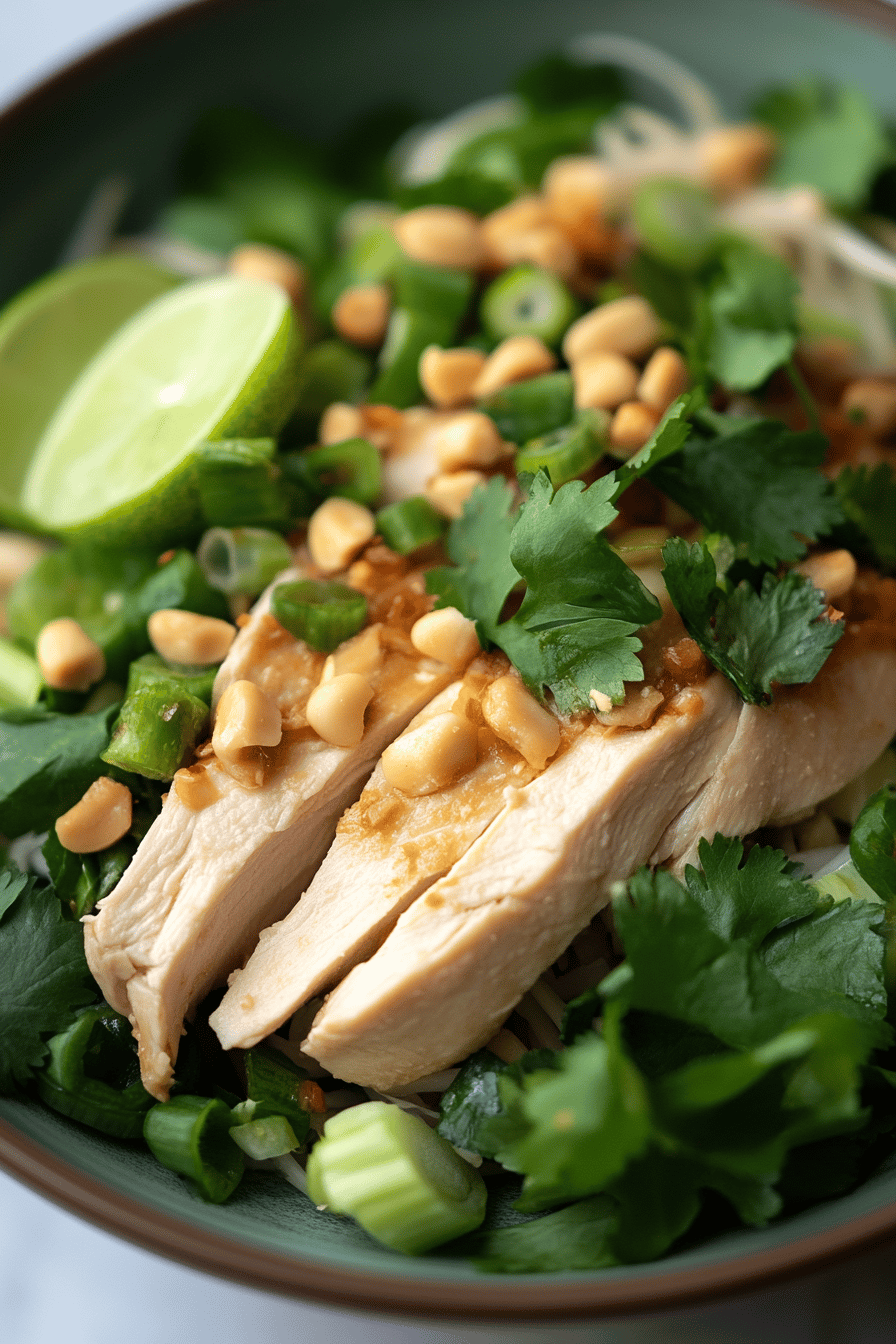Vietnamese Chicken Salad Recipe final dish beautifully presented and ready to serve