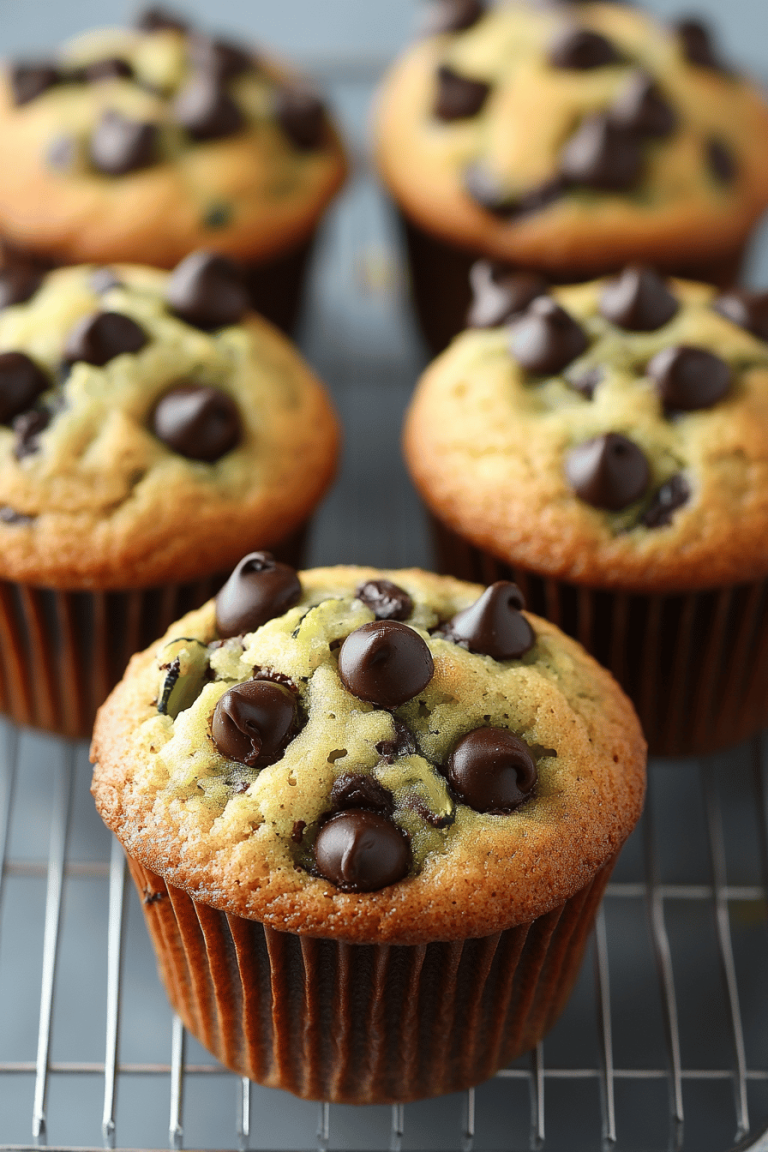 Zucchini Chocolate Chip Muffins