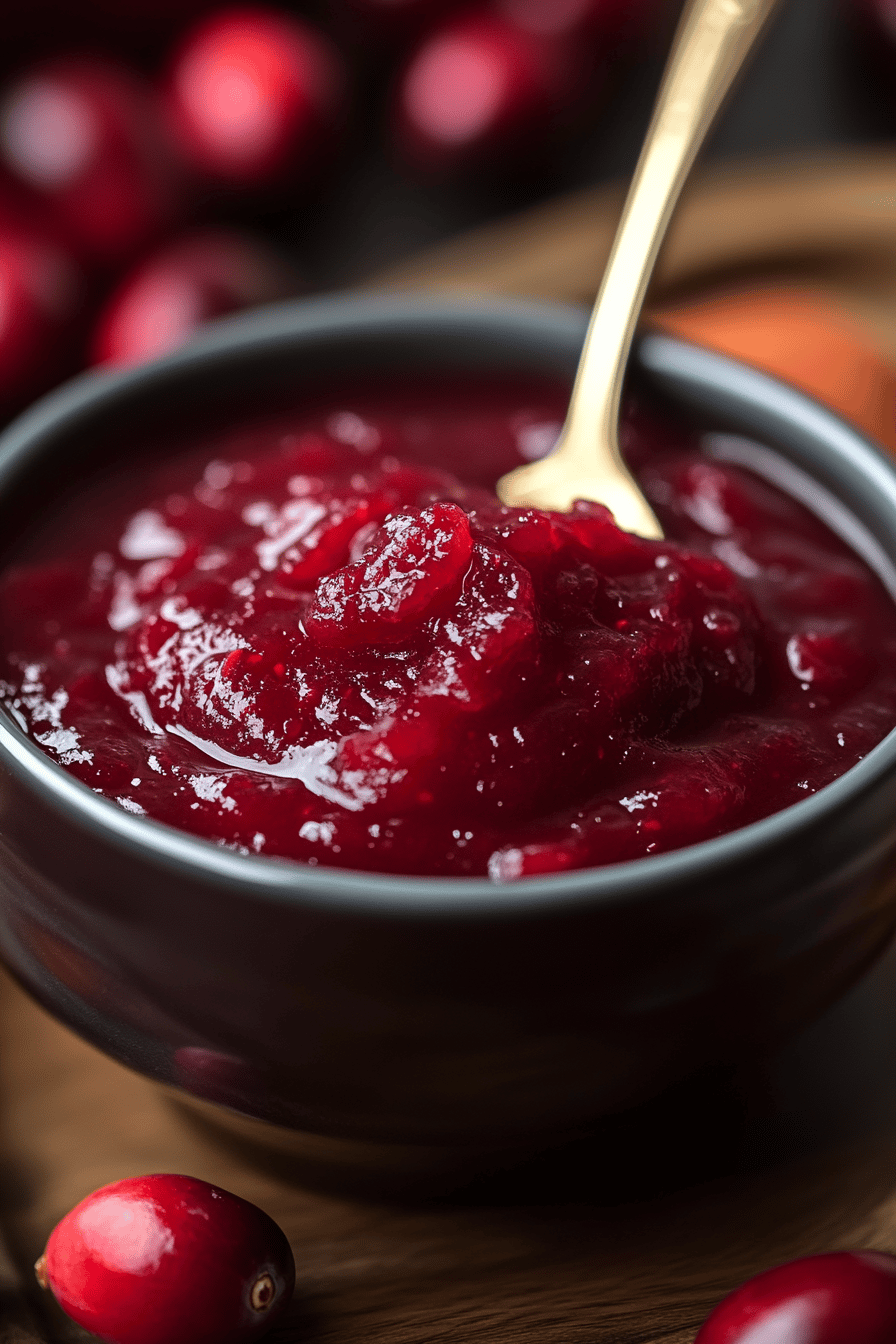 cranberry sauce recipe final dish beautifully presented and ready to serve