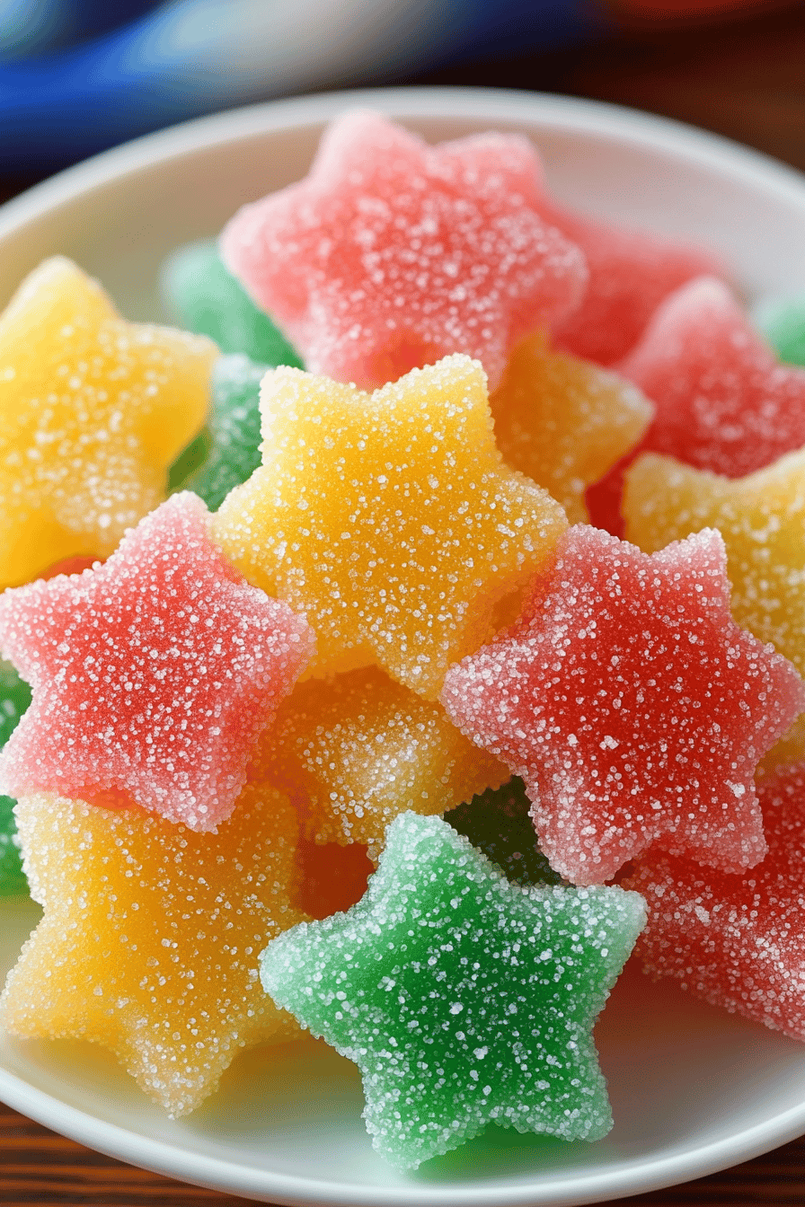homemade gumdrops final dish beautifully presented and ready to serve