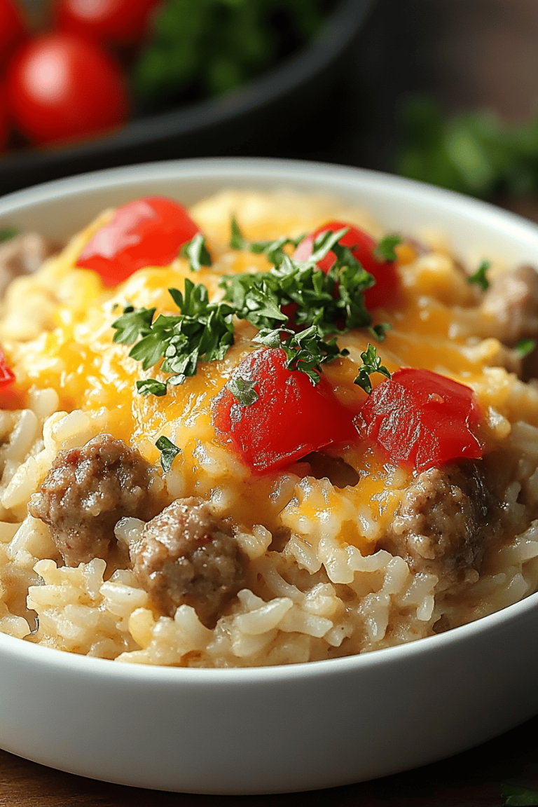 sausage rice casserole