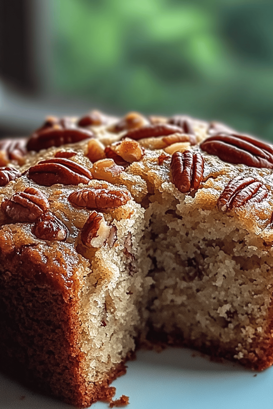 Alabama Pecan Bread final dish beautifully presented and ready to serve