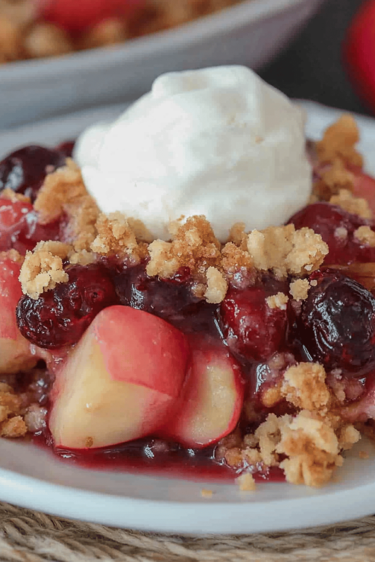 Apple Cranberry Crisp Recipe