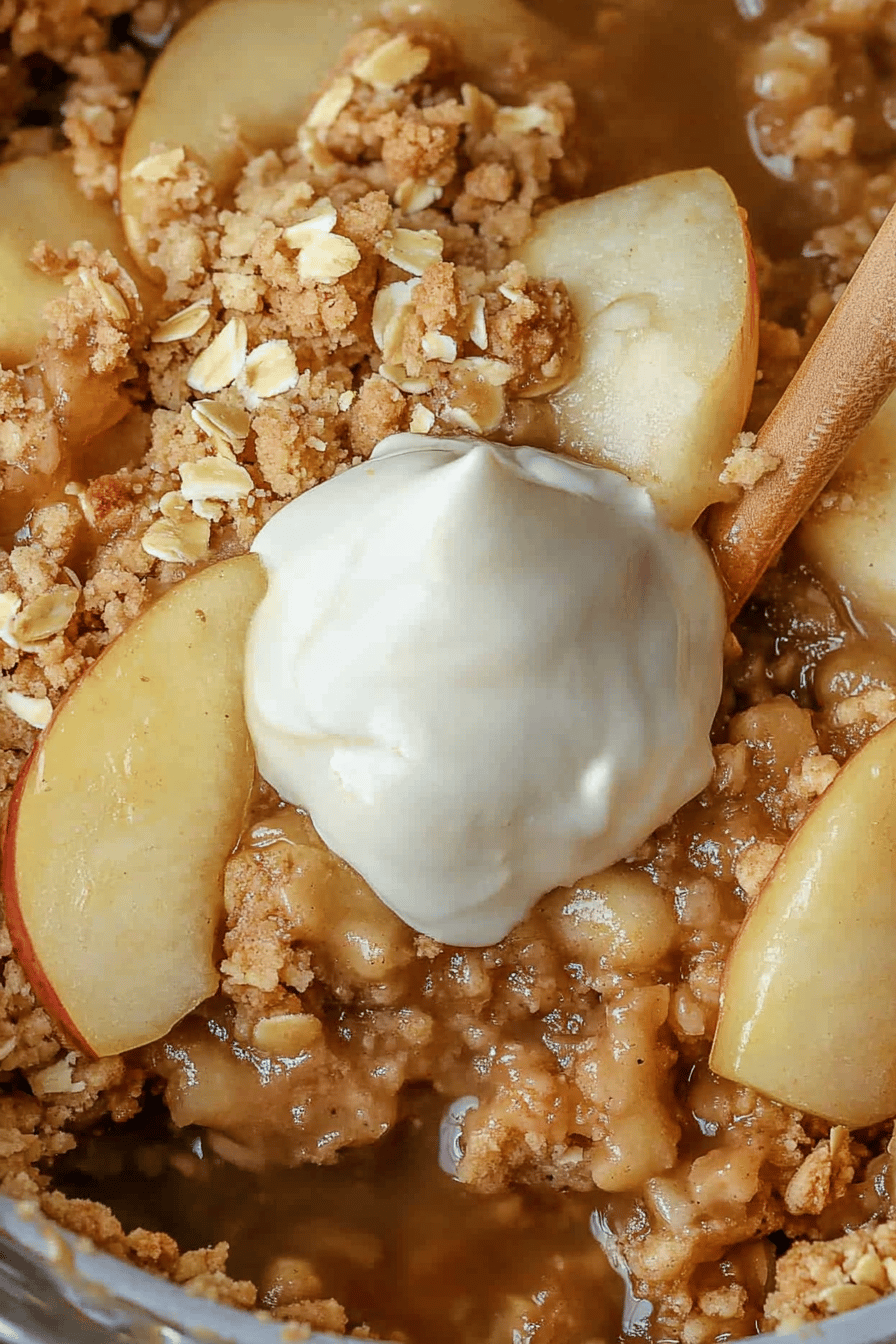 Apple-Pear Crisp Recipe ingredients organized and measured on kitchen counter