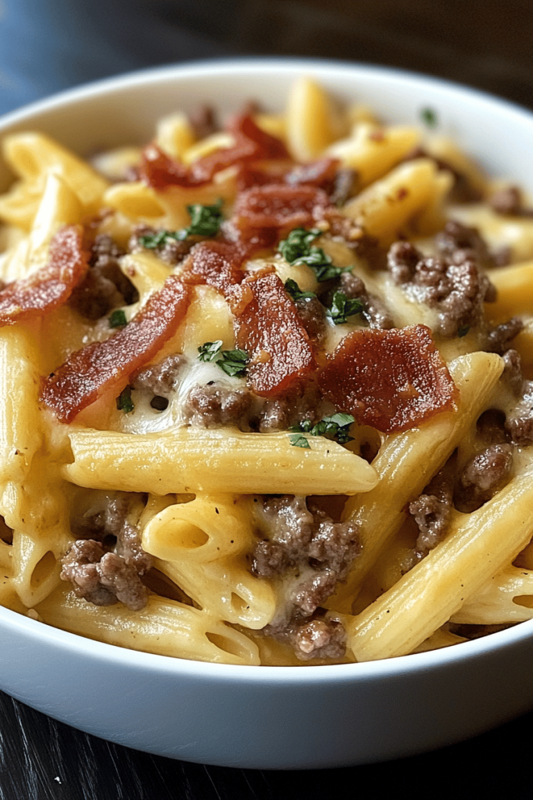 Bacon Cheeseburger Pasta