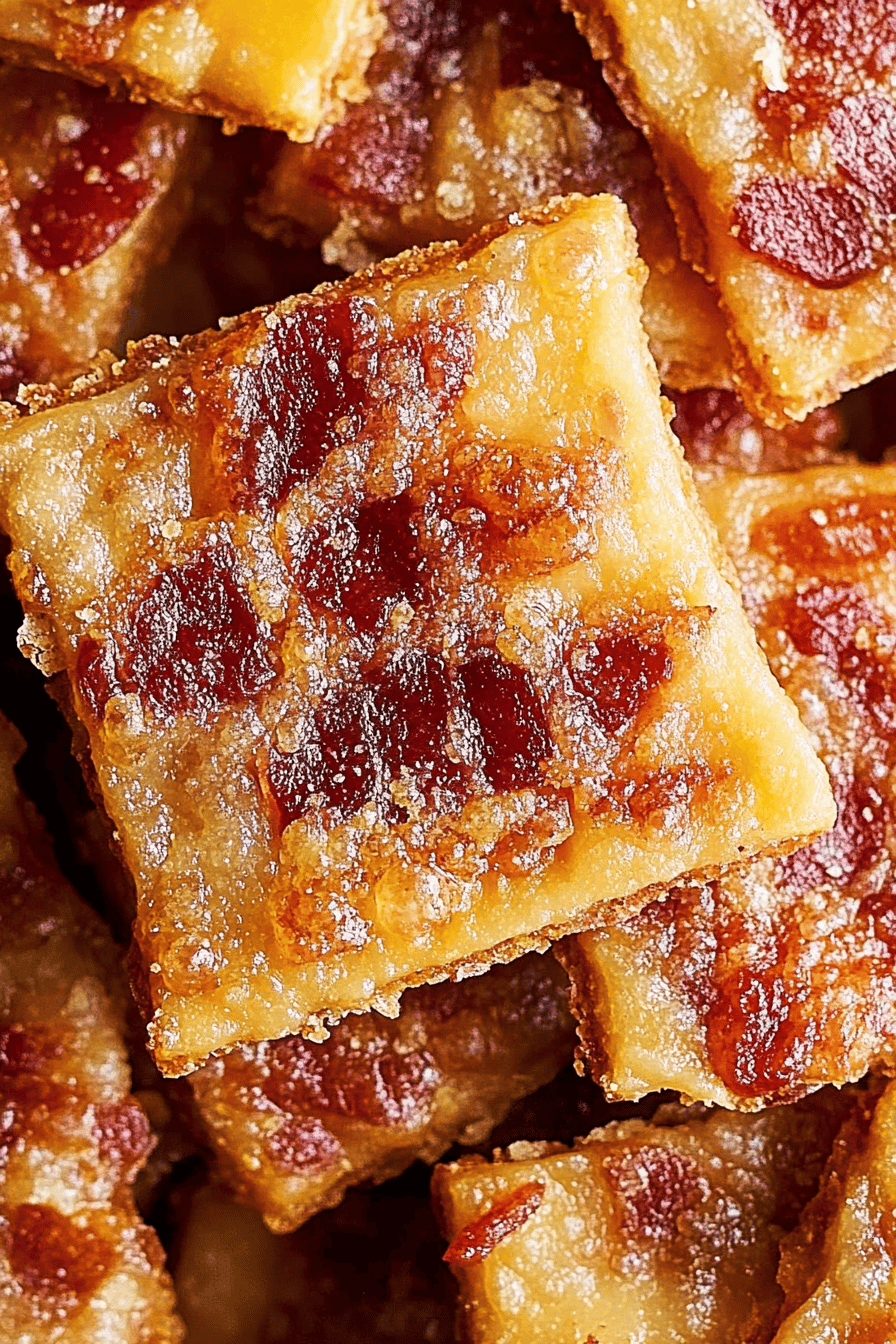 Bacon Crackers final dish beautifully presented and ready to serve